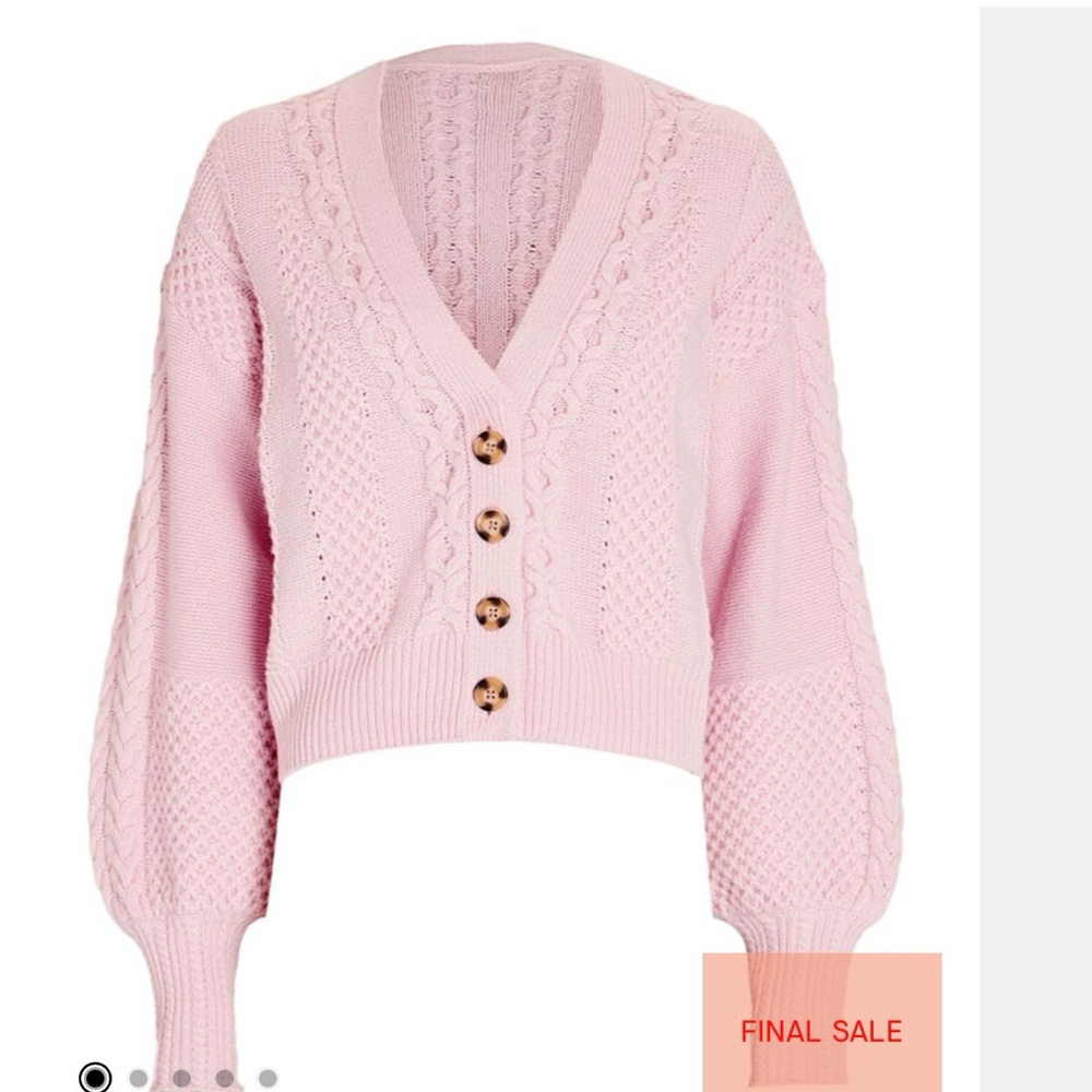 Milana Cable Knit V-Neck Cardigan